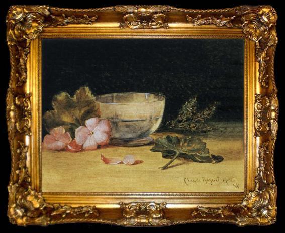 framed  Hirst, Claude Raguet Empty Glass Bowl Surrounded, ta009-2